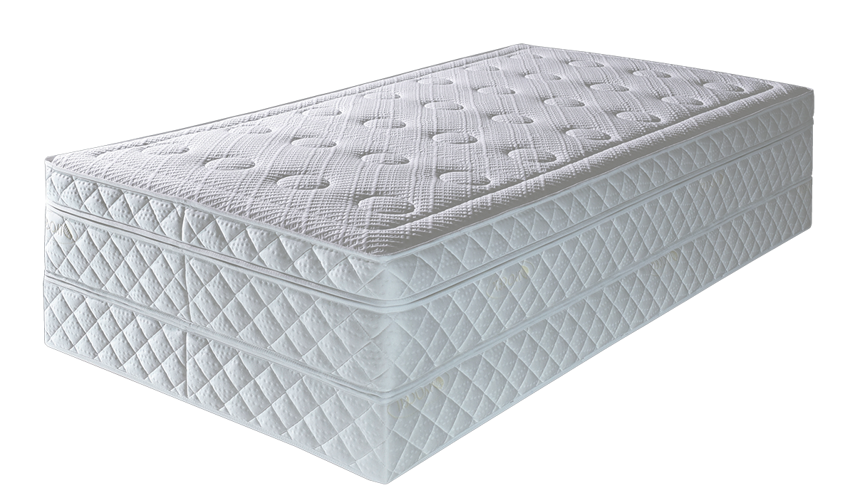 Natur Relax-Matratze von Swiss BioLuxe mit Naturlatex-Kern und natürlichen Füllmaterialien wie Wolle, Kamelhaar und Wildseide